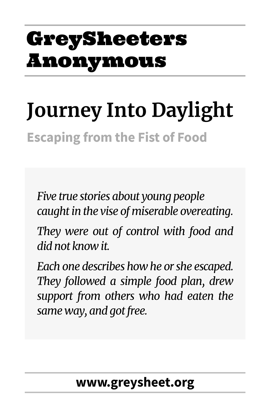 Journey Into Daylight